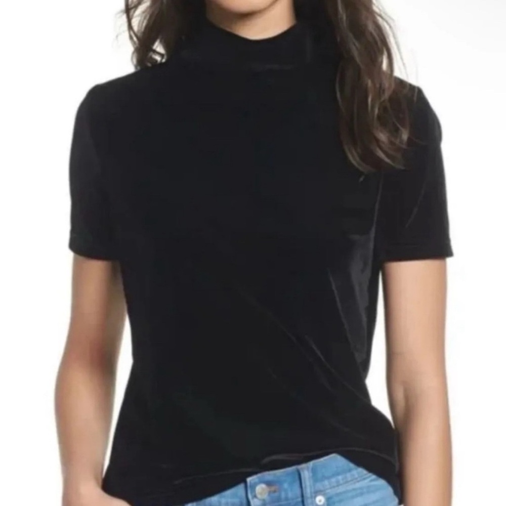 Madewell Mock Velvet Shirt Size XS